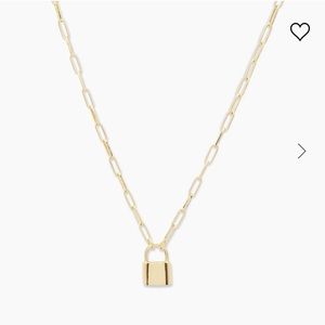Gorjana padlock charm necklace